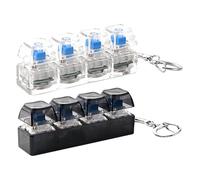 Clavier Fidget Toy, Jouet sensoriel Anti-Stress RV-B, Clavier sonore Fidget, claviers 4 en 1, Bouton de décompression, Jouets clicker pour Les Doigts, Bouton Anti-Stress, Cadeaux pour soulager