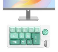 Clavier Filaire à Une Main - Câble Vert de 1,8 m, Raccourci personnalisé, Mini Console de Jeu | Augmente l'efficacité du PC, Conception, tâche créative, contrôle de la Station de Bureau pour