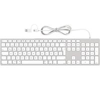 Clavier Filaire En Aluminium Pour Ordinateur Apple Mac, Clavier Britannique Extra Fin Avec Pavé Numérique, Clavier Mac/Clavier Magique/Clavier Imac/Macbook Pro/Air Keyboard.