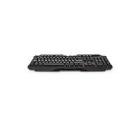 Nedis Clavier de jeu filaire GKBD110BKFR – USB – Clés à membrane LED – AZERTY – Noir