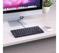 Clavier filaire K1000 10 pouces, Design délicat, Ultra fin, 78 touches, Mini USB, fin, pour PC, offre spéciale