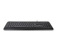 Nedis Clavier filaire KBMU200BKFR AZERTY alimenté par USB multimédia Noir