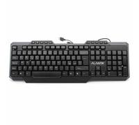 Clavier Filaire Noir USB Alantik Kbalm2 Multimédia Carré Gaming