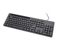 Clavier Filaire USB Avec Fil De Bureau Support Smartphone Tablette Mobile