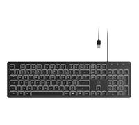 Clavier Filaire USB AZERTY Avec Rétroéclairage LED Blanc Clavier PC Fin Et Silencieux