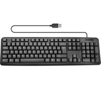 Clavier Filaire USB Clavier Ergonomique Clavier Ordinateur 105 Touches Avec Pavé Numérique Clavier Azerty Clavier PC Noir