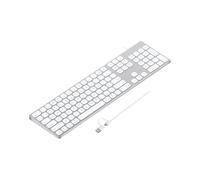 Clavier filaire USB en aluminium avec pavé numérique pour Apple Mini Mac, iMac, iMac Pro, MacBook Pro/Air