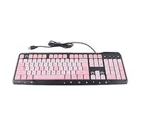 Clavier Filaire USB Ultra Fin avec Support Réglable et Touches Résistantes à la Décoloration pour Maison, Bureau, Jeux, Système de Drainage Intégré pour Utilisation Polyvalente
