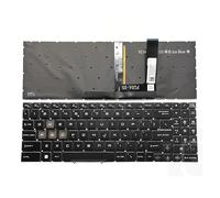 Clavier for ordinateur portable MSI, disposition RU/US, compatible avec les modèles MS-15H1/15H2/15K1/15HK/17S1/1585/1583, Cyborg 15 A12V/A13V/A13U/A13VF et Cyborg 15 AI A1V(Blue Backlight US)