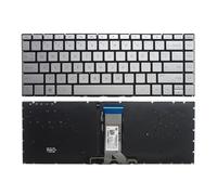 Clavier for Ordinateur Portable US/RU/SP, Compatible avec HP, 14G-BR, 14G-BU, 240, 246, 245, G6, 340, 348, G7, TPN-C131, Q186, Q187, Q188, Q189, I130, I135, W125, W190(OEM US SilverBacklit)