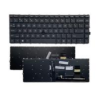 Clavier for Ordinateur Portable (US/UK/RU/AR), Compatible avec HP ，Elitebook, 740 G7, 740 G8, 840 G7, 840 G8, 745, 845 G7, G8, ZBook 14 G7/G8 et ZBook Firefly 14 G7/G8.(ORG US Rod Backlit)