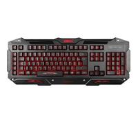 Konix Drakkar Clavier Filaire Midgard AZERTY pour Bureau PC Gaming - Anti-ghosting 26 Touches - Rétroéclairage Rouge Bleu Violet