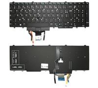 Clavier FRANÇAIS AZERTY pour Dell Precision 15 7000/7510 / 7520 avec rétro-éclairage + TRACKPOINT
