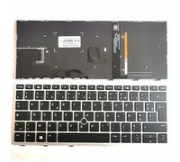 Clavier Français rétro-éclairé AZERTY pour HP EliteBook 730 G5 / 735 G5 / 735 G6 / 830 G5 / 830 G6 / 836 G5 / L13697-001 L07666-001 L13697-051 V162726DS1 SX195226A-FR FR French BE Keyboard