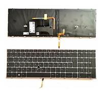 Clavier Français rétro-éclairé Azerty pour HP ZBook Fury 15 G7 / ZBook Fury 15 G8 L97967-051 Mobile Workstation NSK-X01BC 9Z.NHNBC.10F M17094-051 FR Belgian BE Laptop Backlit Keyboard