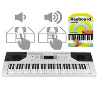 Clavier FunKey 61 Touch - 61 touches, Touch Response, 300 sons & rythmes, accompagnement auto, fonctions apprentissage, USB, micro, casque, école de clavier incluse, blanc.