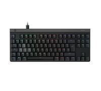 Logitech G G515 RAPID TKL clavier gaming filaire ultra-plat, gaming PC entièrement personnalisable avec switchs analogiques ultra-plats, déclenchement rapide, ultra-mince, port USB-A,FRA AZERTY - Noir
