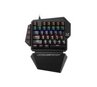 WE Gamium - Clavier Gamer Filaire Mécanique Format 1 Main - 35 touches - 4 touches Macro - Blue Switch - Rétro-éclairage -