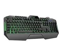 Gamium Clavier gamer filaire V2 Ultra mince ergonomique LED rétro-éclairage USB AZERTY