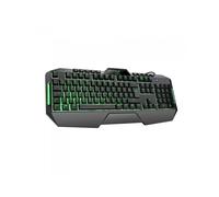 Gamium Clavier gamer filaire V2 Ultra mince ergonomique LED rétro-éclairage USB AZERTY