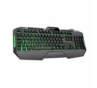 Gamium Clavier Gamer Filaire Ultra Mince, Gaming Keyboard USB Ergonomique LED Rétro-éclairage avec Raccourci Multimédia pour PS4, PC, Ordinateur, Bureau, Jeux - AZERTY