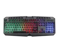 LIVOO Clavier gamer TEA283 – Filaire USB AZERTY Rétro-éclairage LED RGB Touches multimédia