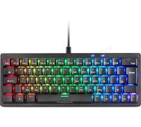 Mars Gaming Clavier mécanique MKMINIPRO 60% Hot-Swappable RGB Antighosting Français Noir Switch Bleu