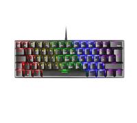 Mars Gaming MK60 Noir, Clavier Gaming Mécanique FRGB, Antighosting, Switch Mécanique Marron, Langue Français