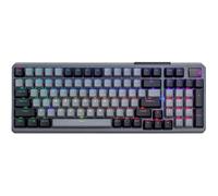 Cooler Master Clavier mécanique sans fil Bluetooth MK770 – Kailh Box V2 Red, RGB (Gris)