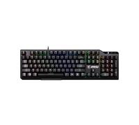 MSI VIGOR GK41 LR FR Clavier Gaming Mécanique - AZERTY, Switches Kailh Red (Linéaires), Touches Ergonomiques, Base Antidérapante, 6 LED de Couleur Fixe/10 Zones d'Éclairage, USB 2.0 - Pleine Taille