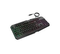 Clavier Gamer pour Ordinateur avec éclairage RGB Étanche IPX4 Swissten Noir