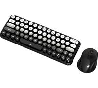 Clavier Gamer sans Fil - 2.4Ghz Ensemble Souris Gaming Clavier,Ordinateur Silencieux,Clavier Ergonomique et Etanche,pour Computer/PC/Laptop/Windows,Home/Office,Mac, PC（Noir）