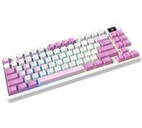 Clavier Gamer sans fil Bluetooth mécanique MSI Forge GK600 TKL RGB (Blanc/Violet)