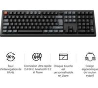 Clavier gamer sans fil KEYCHRON V6 Ultra 8K Swappable RGB Backlight