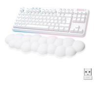 Clavier gamer - Sans fil - Logitech G - G715 - AZERTY - Mécanique - Switch Linéaire - Repose-poignets - White Mist