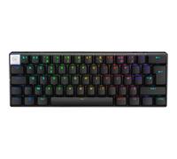 Logitech G Pro X 60 Lightspeed, Clavier Gaming sans Fil, mécanique Compact TKL 60 pour Cent, LIGHTSYNC RVB, Touches en PBT Double Couche, switchs tactiles GX optiques, Windows PC, AZERTY FR - Noir