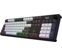 Hator Clavier gamer mécanique sans fil Skyfall 100 Pro RGB (Aurum Linear) Noir/Gris
