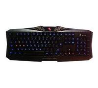 DragonWar - Silvio - Clavier de Jeu & Multimedia, filaire tressé (1,8 mètre)- Semi Automatique - Touches retro eclairées - Noir