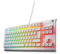 SteelSeries Clavier gaming Apex 3 TKL – RGB 8 zones switchs silencieux – Blanc AZERTY
