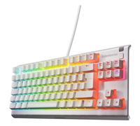 SteelSeries Clavier gaming Apex 3 TKL – RGB 8 zones switchs silencieux – Blanc AZERTY