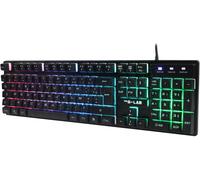 Clavier filaire Gaming GLAB Caesium - Membrane - RGB - Précis et silencieux - Noir