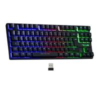Clavier Gamer sans fil The G-Lab Keyz Caesium TKL RGB (Noir)