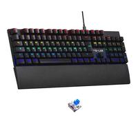 The G-Lab Keyz Carbon Ex - Clavier Mécanique Azerty Switch Bleu - Clavier Gaming Rétroéclairage LED RGB, Anti-ghosting Total, 12 Touches multimedias - PC/PS5/Xbox (Keyz Carbon EX (Nouvelle Version)