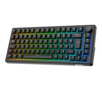 The G-Lab - KEYZ Elite 300 HE Black- Clavier Gamer Magnétique Hall Effect 75% USB AZERTY, 8000 Hz Rapid Trigger, Activation Réglable 0,01 mm, PBT- Hot Swap, RGB & Macros Custom - Windows/Mac