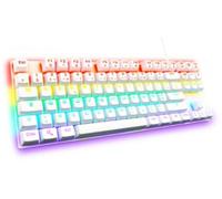 Clavier de jeu - THE G-LAB - KEYZ-MERCURY-W/FR - Mécanique - TKL - Blanc - Neuf
