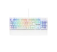 Clavier Gamer - The G-Lab - KEYZ RUBIDIUM - M¿canique (Switch Rouge) - Repose Poignet - RGB - Filaire - Azerty - Blanc
