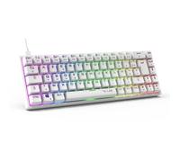 Clavier Gamer - The G-Lab - KEYZ TITAN - Mécanique (Switch Rouge) - Filaire - RGB - Blanc