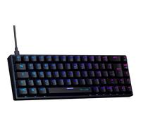 The G-Lab - Keyz Titanium - Clavier Gaming 65% AZERTY, USB - Clavier Mecanique Switch Rouge - RGB 100% Personnalisable, Anti-Ghosting, Macros programmables - pour PC, PS4, PS5, Xbox - New (Noir)