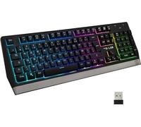 Clavier Gamer - The G-Lab - KEYZ TUNGSTEN - Sans Fil - Rainbow - Azerty - Noir