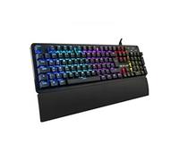 Ensemble clavier et souris The G-lab THE GLAB Gaming KEYZ Carbon Clavier mécanique rétroéclairé Switch Blues Repose poignet A